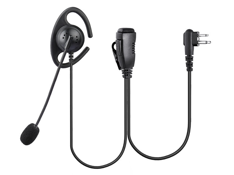 REMB-0427 D-Ring 1 Wire Earpiece with Mini Boom Microphone