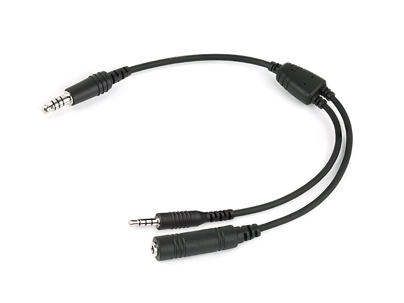 CB-18 Audio Recording Cable for Helicopter