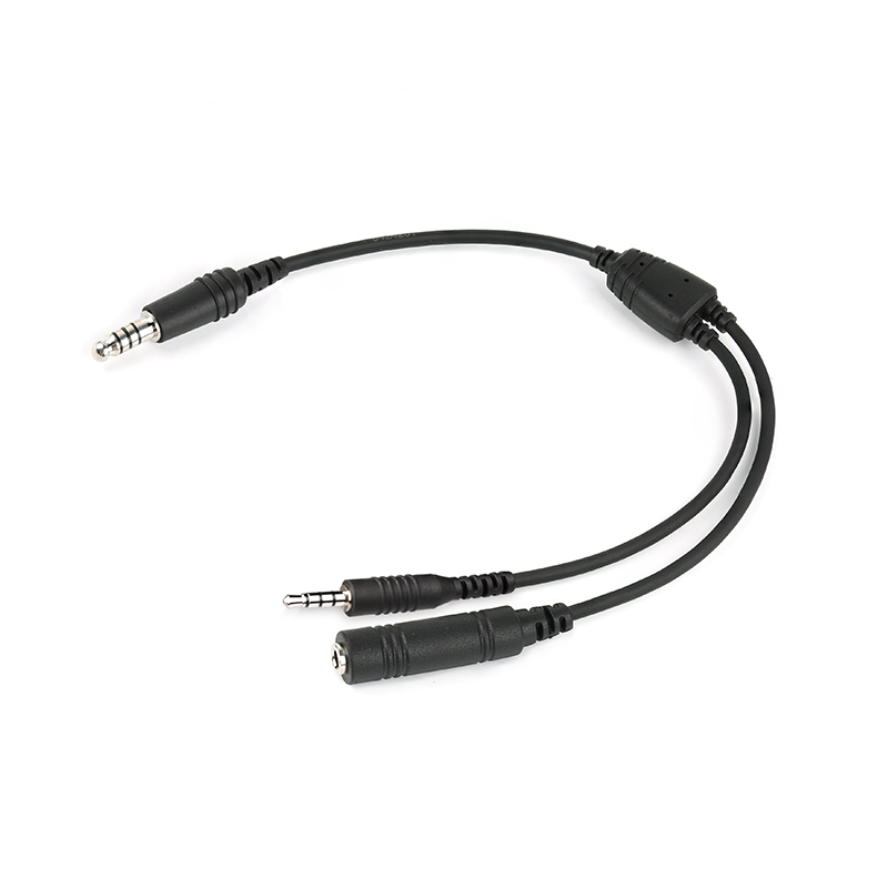 CB-18 Audio Recording Cable for Helicopter