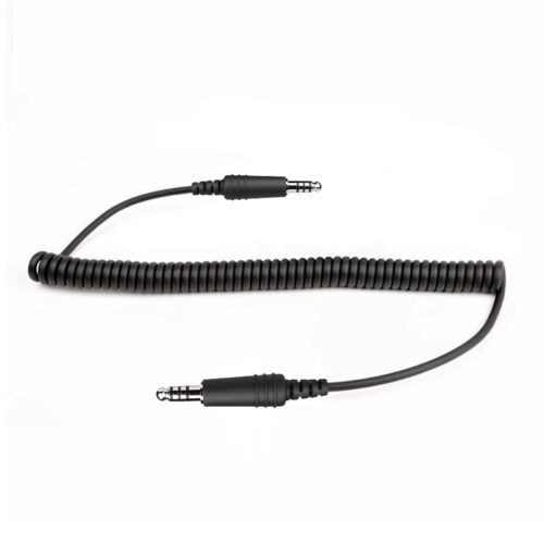 ADC-NX1 Nexus Male to Male Coiled Race Cable for Harris Radio Systems