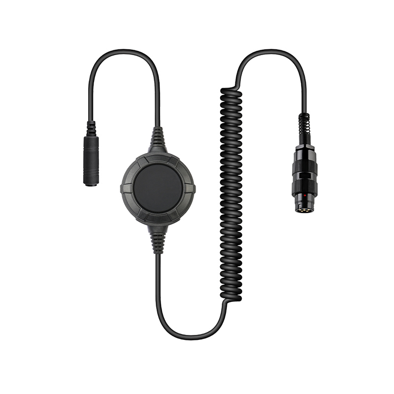 ADC-PTT53-NX2-U328 ADC-PTT53 Male 6pin Connector Adapter with Push-To-Talk Button