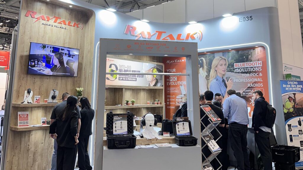 At PMRExpo 2025, many visitors stopped by the RayTalk booth to experience our two-way radio accessories.