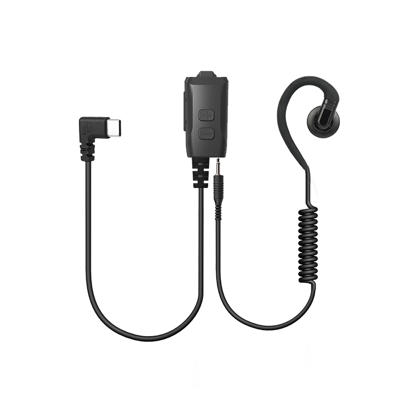 EM-3454 Radio Earpiece with USB-C Plug for PTToC