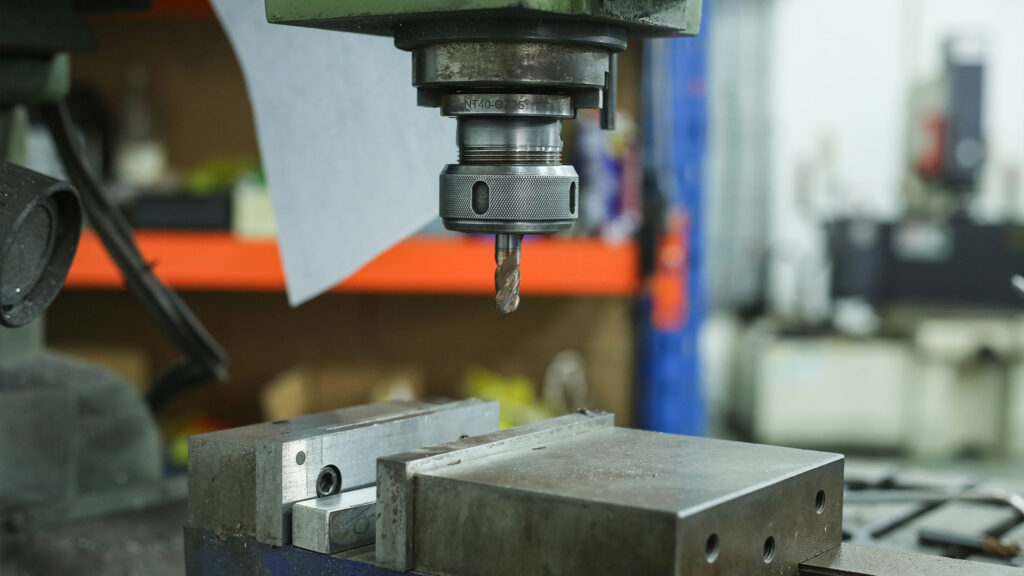 Finishing the mold base according to the mold design