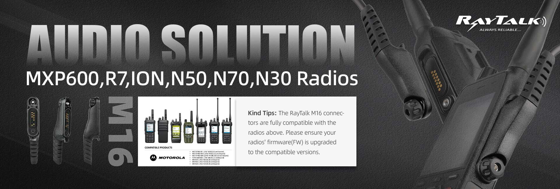 M16 adapter for Motorola R7 radio