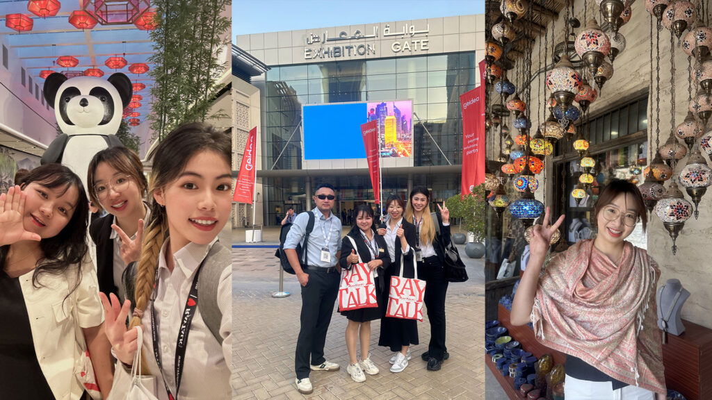 RayTalk exhibition team on a business trip