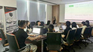 RayTalk internal meeting discussing customers’ needs